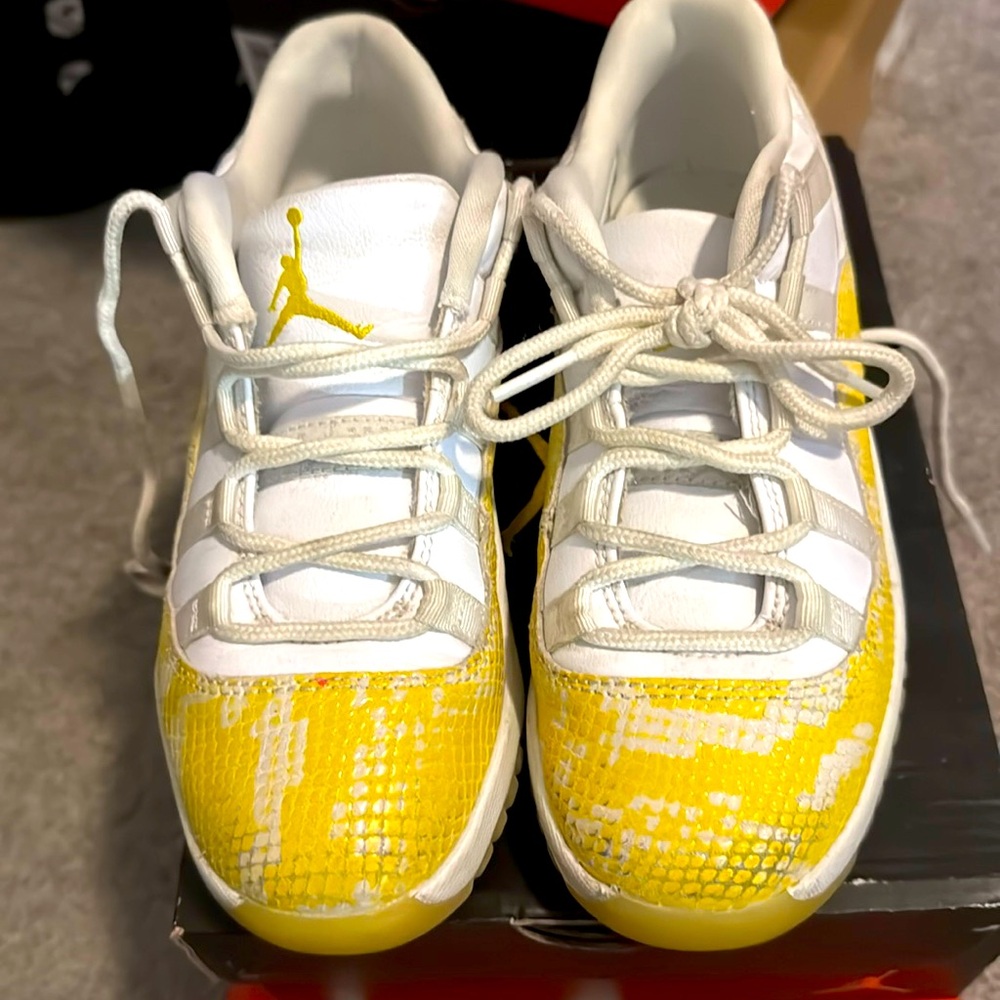 The Air Jordan 11 Low "Yellow Snakeskin"